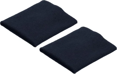 Vista 17 de MECCANIXITY Puños elásticos con bordes acanalados de 4 x 3.5 pulgadas, tela de algodón, cinta elástica para coser, color negro, 1 par