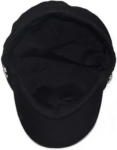 Vista 5 de Brcus Sombrero de marinero de capitán de yate para mujer, gorra de boina con pico