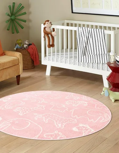 Vista 5 de Unique Loom Whimsy Collection - Alfombra rectangular de 2 pies 2 pulgadas x 2 pies 11 pulgadas, gris/marfil