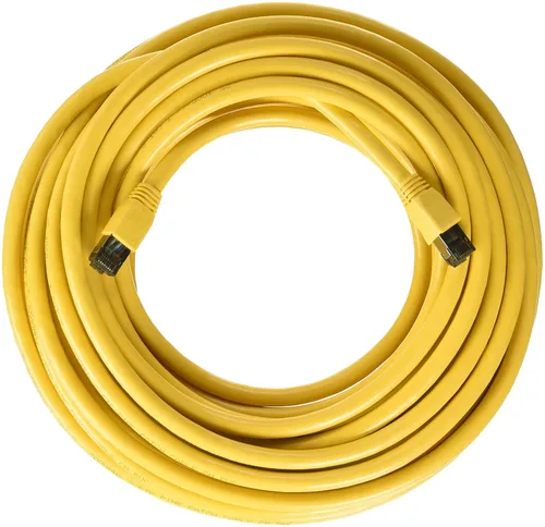 Vista 20 de Cable de red LAN de Internet RJ45 Cat8 RJ45 de 0.5 pies, interior/exterior, 24 AWG – Último 40Gbps 2000Mhz, resistente a la intemperie S/FTP