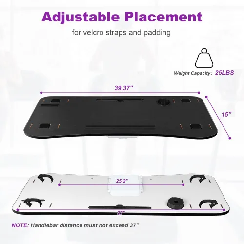 Vista 4 de KELIXU 39" Treadmill Desk Attachment, Universal Walking Laptop Holder Desk Ergonomic Platform Workstation for Treadmill with Cup Holder