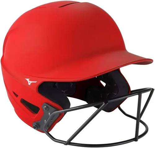 Vista 21 de Mizuno Casco de bateo de sóftbol F6 Fastpitch para adultos con máscara