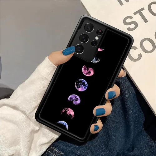 Vista 7 de CARLOCA Funda para Samsung Galaxy S22 Ultra, Full Moon Change S22 Ultra para hombres, mujeres, niños y niñas, TPU suave antiarañazos, a prueba
