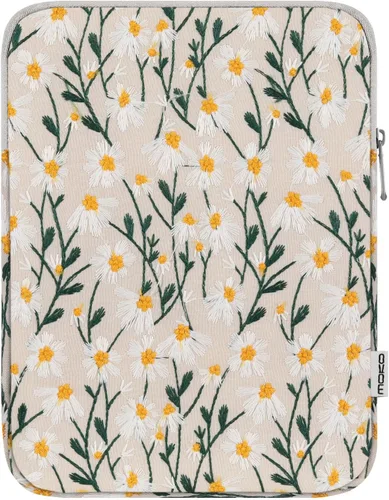 Vista 34 de MoKo 9-11 pulgadas Tablet Sleeve Bag Acolchado Protetivo Estuche de flor (Apricot flower)