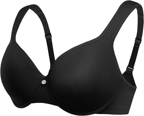 Vista 5 de HSIA Brasier de cobertura completa para mujer, brasier acolchado de contorno con aros