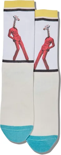Vista 17 de Hot Sox Calcetines de mujer con patrón geométrico de novedad Heather cáñamo