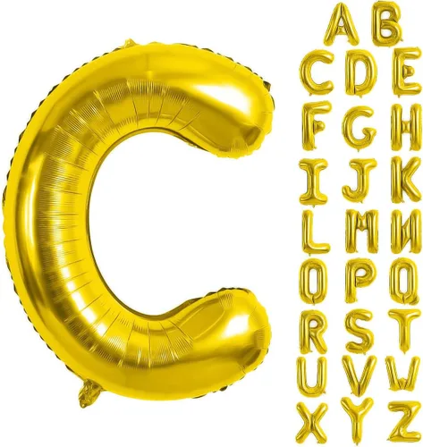 Vista 10 de Globos de letras azules de 40 pulgadas, globo grande del alfabeto de aluminio de Mylar para decoración de cumpleaños, boda, aniversario, graduación