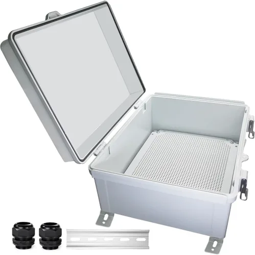 Vista 25 de Caja Eléctrica Impermeable a Prueba de Polvo Caja de Conexiones Resistente a la Intemperie IP67 Carcasa de Plástico ABS Caja de Proyecto