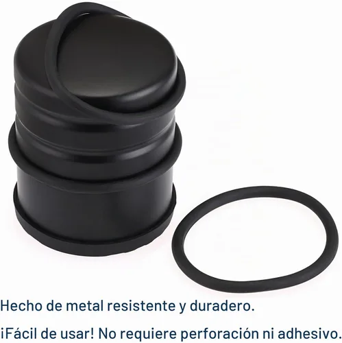 Vista 4 de Sumnacon Tope de puerta de piso resistente, sin taladro, tope de puerta de acero inoxidable duradero con goma antideslizante, tope de puerta
