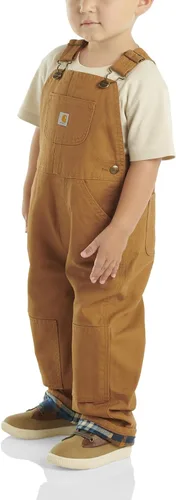 Vista 3 de Carhartt - Overol de lona lavada con forro de franela para bebé niño
