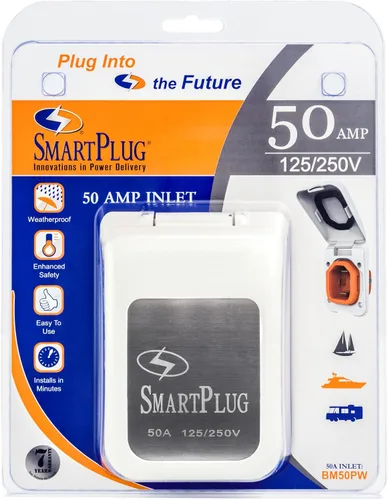 Vista 8 de SmartPlug SMART Plug Systems, LLC Negro Bm50Pw No Metálico 50 Amp Blanco