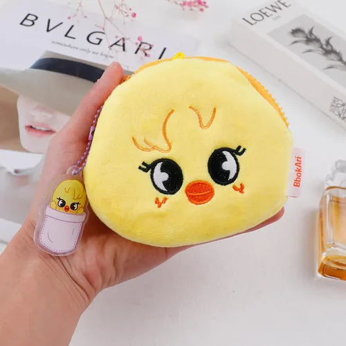 Vista 4 de G-Ahora K-POP Merchandise Stray Wallet con llavero para fans, WC-BbokAri