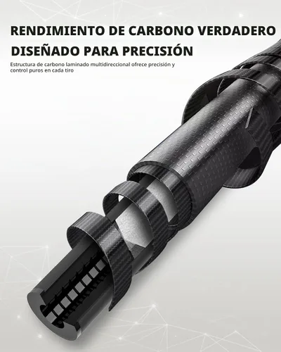 Vista 7 de KONLLEN Carbon Fiber Pool Cue Shaft, 3/8x8 & Uni-Loc Joint Amarillo-0.4 in