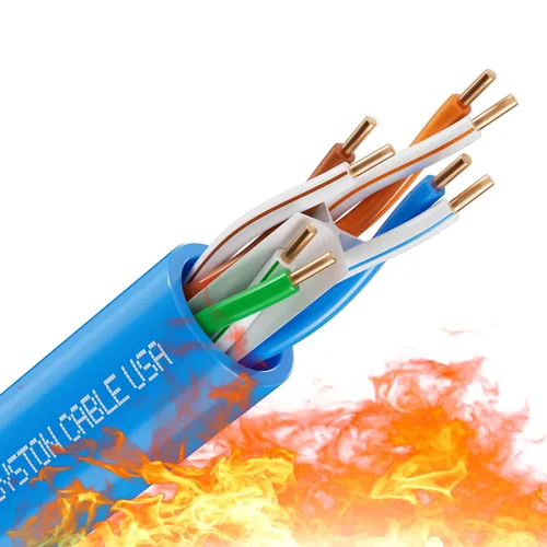 Vista 31 de Cable de Internet Ethernet Cat6e – 10 pies, 600 MHz 23AWG de alambre de cobre sólido desnudo apto para exteriores/interiores, sin extremos de 10