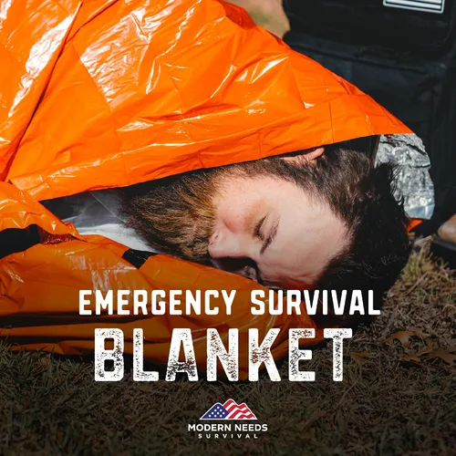 Vista 6 de MODERN NEEDS Emergency Sleeping Bag Survival – Thermal Blanket & Bivy Sack Emergency Bivy & Survival Blanket Outdoor Sleeping Bag & Hiking