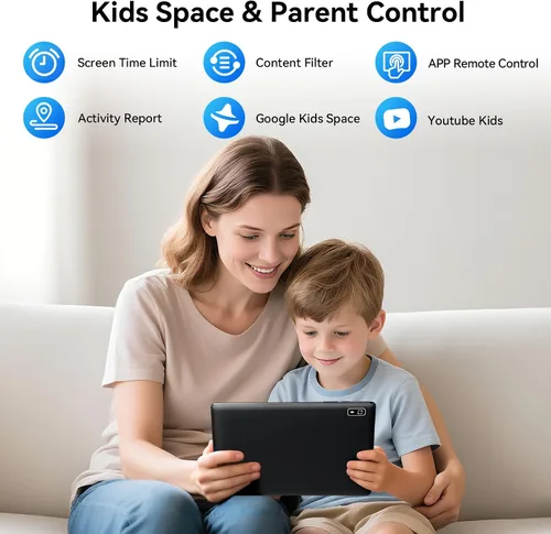 Vista 8 de Topsand Tablet Android 15 de 10 pulgadas con ranura para tarjeta SIM desbloqueada, teléfono tablet 4G celular, Octa-Core, 12GB+64GB, ampliable a