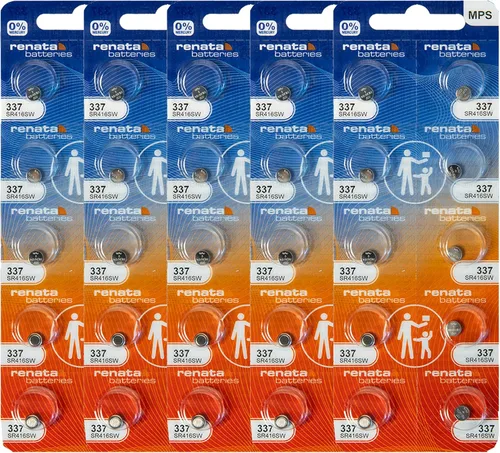 Vista 7 de Renata 337 SR416SW Baterías – 1.55 V Óxido de Plata 337 Batería de Reloj (2 unidades)