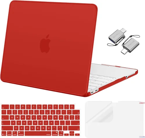 Vista 15 de MOSISO Compatible con MacBook Neo Case 13 pulgadas 2026 A3404 A18 Pro Chip Rubor de cristal