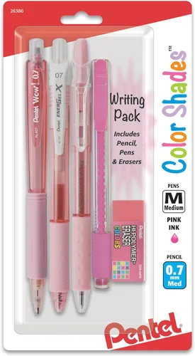 Vista 6 de Pentel Paquete de Escritura Color Shades - Negro (BLBKALZBPA)