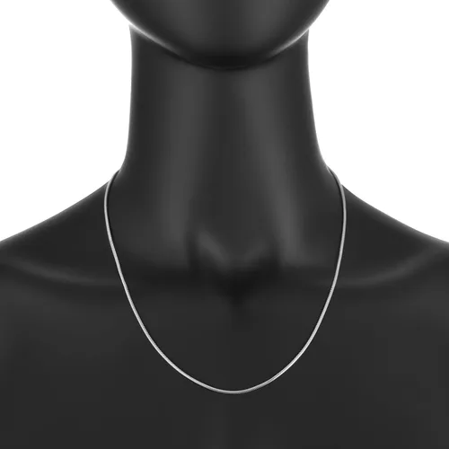 Vista 5 de 2mm-2mm Solid .925 Sterling Silver Round Snake Chain Necklace or Bracelet
