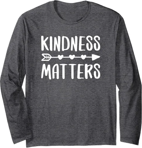 Vista 5 de Kindness Matters - Camiseta de manga larga, Negro, S