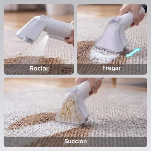 Vista 3 de WECLEAN C1 Extractor portátil para sofá y alfombra Limpiador de tapicería para limpieza profunda Blanco