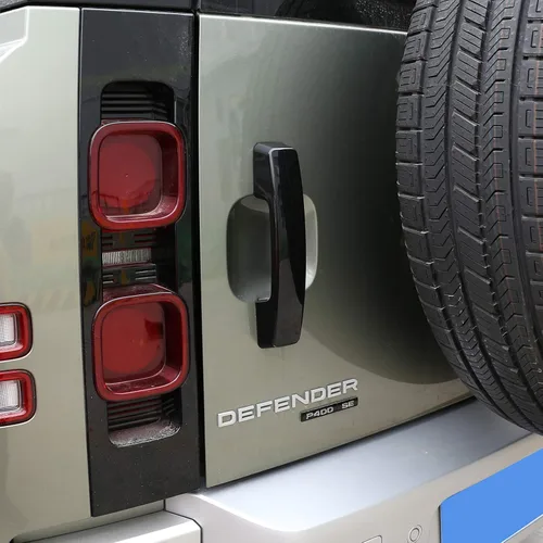 Vista 4 de ABS Car Exterior Door Grab Manijas Cubierta para Land Rover Defender 110 2020 Accesorios de coche (negro)