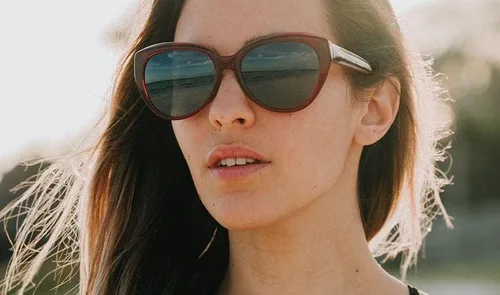 Vista 3 de Gafas de sol Revo Rose filtros polarizados para lentes UV respetuoso del medio ambiente marco de tortuga con lente de champán