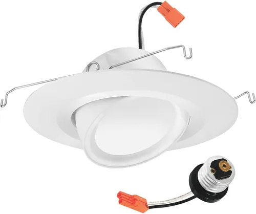 Vista 15 de Juno RB4SC RGBW MW M6 RetroBasics Retrofit Smart Downlight, conmutable, RGBW, 4 pulgadas, blanco mate