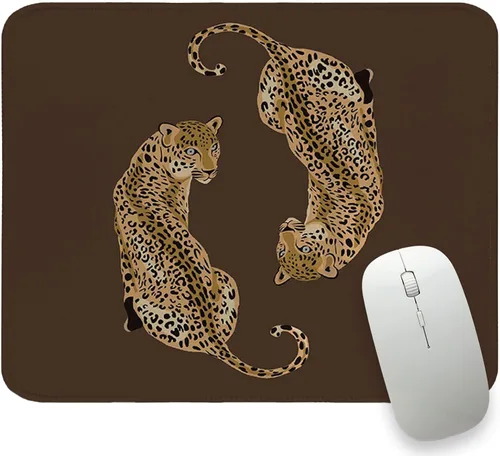 Vista 26 de Glod Mordern - Alfombrilla de mouse pequeña dorada, rectangular, negra, para computadora de viaje, para laptop, alfombrilla de escritorio