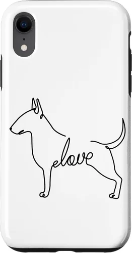 Vista 25 de Bull Terrier Love Bully Dog Love Single Line Art Sketch Case for iPhone 17