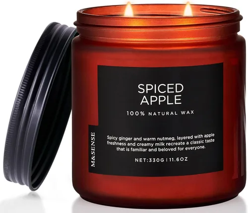 Vista 58 de M&SENSE Ode to Winter - Vela perfumada para el hogar, cera de soja natural, mecha de algodón, aroma de invierno, 7.05 onzas hasta 50 horas de tiempo