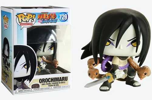 Vista 6 de Naruto Shippuden - Orochimaru Funko Pop! Figura de vinilo (incluye funda protectora compatible con POP Box)