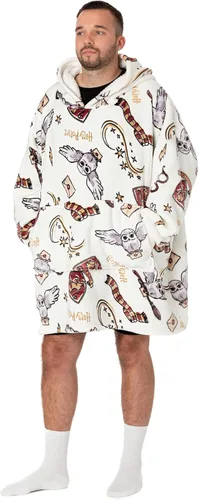 Vista 5 de Harry Potter Vuddie - Manta de gran tamaño con capucha para mujer forro polar talla única