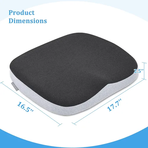 Vista 3 de Cojín del asiento de oficina de la espuma de la memoria, cojín de la silla de oficina de la espuma Ergonomic Coccyx Cushion for Sciatica Pain