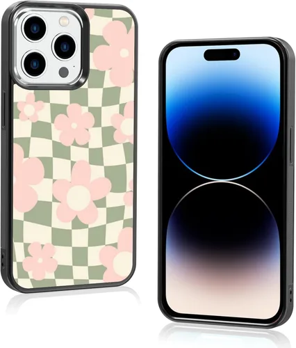 Vista 23 de Funda de teléfono con soporte a cuadros negros con diseño de patrón antideslizante, marco de gel de sílice suave para iPhone 7/8