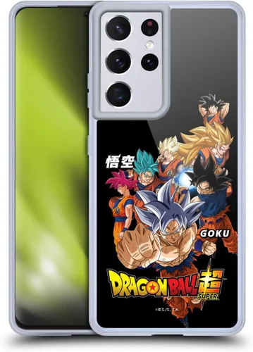 Vista 249 de Head Case Designs Funda de gel con licencia oficial de Dragon Ball Super Group Future Trunks Arc Characters [protección de grado militar] compatible