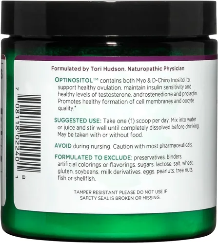 Vista 3 de Vitanica Optinositol, formulado por Dr. Myo-Inositol & D-Chiro Inositol en polvo 4100 mg, suministro para 30 días, suplemento de apoyo