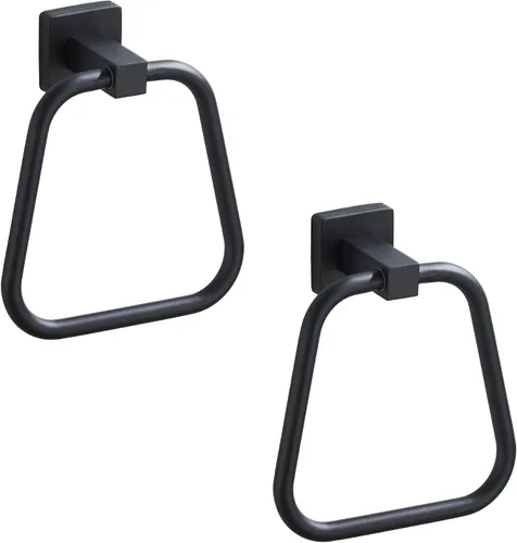 Vista 10 de Anillo de toalla de oro claro cepillado para baño, soporte de toalla de baño de cocina, colgadores de montaje en pared, acero inoxidable resistente
