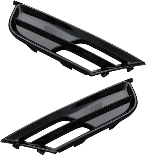 Vista 5 de YHB Rejilla de parachoques delantero izquierdo y derecho para Chrysler 200 2015-2017 - Bisel de rejilla de parachoques/cubiertas de luz antiniebla