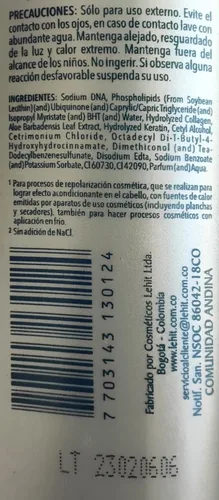 Vista 3 de EL MEJOR TRATAMIENTO PARA EL CABELLO - LEHIT - HECHO EN COLOMBIA (REPOLARIZADOR)