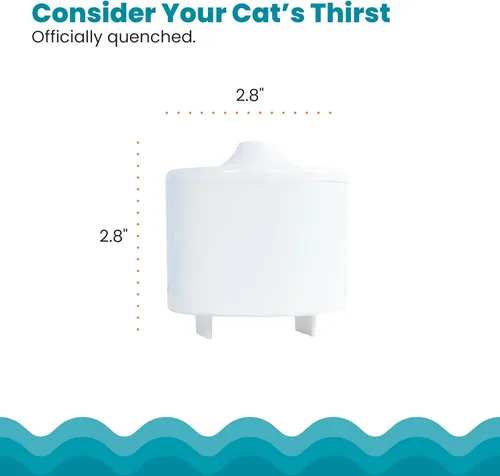 Vista 5 de Catstages Filtro de repuesto para fuente de gato, sistema de filtración 5 en 1 de alta calidad para fuentes de agua para gatos, carbón activado