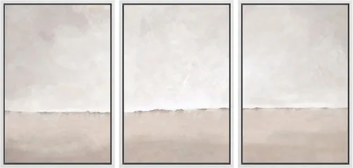 Vista 16 de SIGNWIN Lienzo enmarcado para pared, juego de arte tranquilo con reflejo de lago, acuarela, montaña y agua, ilustraciones modernas, arte abstracto