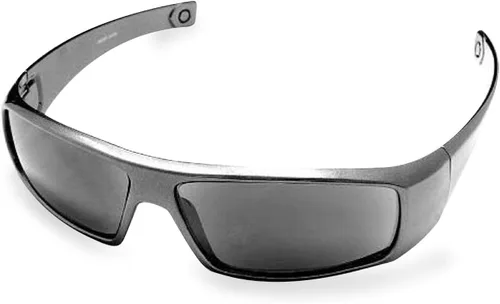 Vista 2 de Gafas de sol de lectura clásicas envolventes para hombre y mujer, Negro