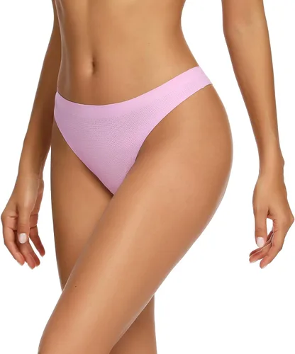 Vista 3 de voenxe - Paquete de 5 - 10tangas sin costuras para mujer, ropa interior discreta