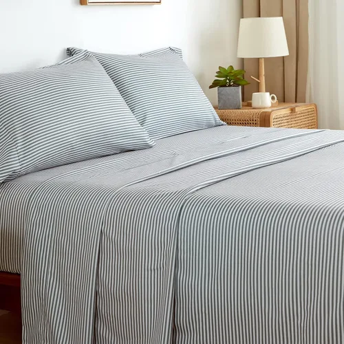 Vista 18 de KACEMOO Juego de sábanas Queen de 4 piezas con estampado floral beige, juego de sábanas bohemias de microfibra con bolsillo profundo, lujosas Beige