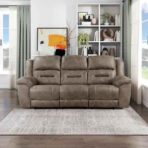 Vista 11 de Lexicon Juego de sala de estar reclinable, sofás reclinables manuales de pared, sofás para sala de estar, asientos de cine en casa, incluye sofá