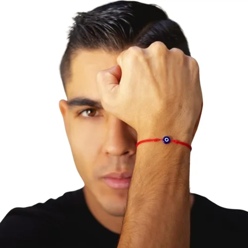 Vista 15 de Lucky Evil Eye Bracelet, Choker & Anklet – Red and Black String Protection Talisman Minimalist Mal de Ojo Jewelry for Good Luck