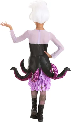 Vista 4 de Disfraz de Úrsula de La Sirenita de Disney para niñas adolescentes Disfraz de Úrsula Gitls con tentáculos