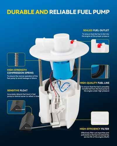 Vista 3 de PHILTOP E8874M Conjunto de bomba de combustible eléctrica con unidad de envío, compatible con Toyota Corolla/Matrix 1.8L 2.4L, reemplazo del módulo